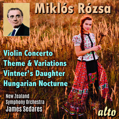 New Zealand Symphony Orchestra: Miklos Rozsa: Violin Concerto; Theme, Variations & Finale - COMPACT DISCS