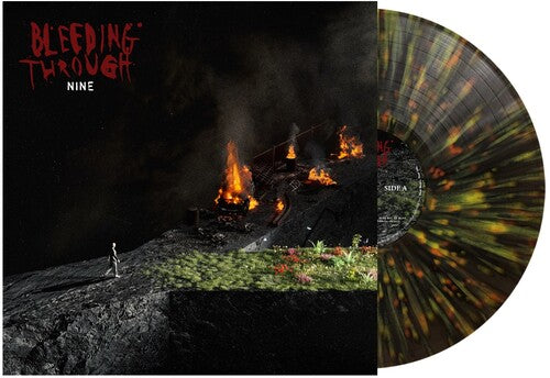 Bleeding Through: Nine - Forest Green Orange & Yellow Splatter - (VINYL LP)