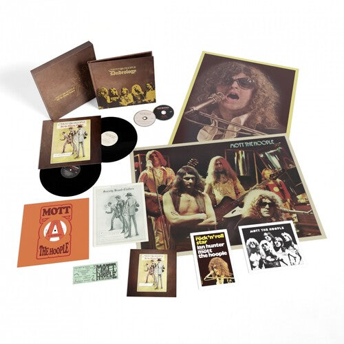 Mott the Hoople: All The Young Dudes: 50th Anniversary Edition - 140gm Black Vinyl, 72pp Hardback Book in Slipcase with 2CD, 12-inch vinyl, & Posters - (VINYL LP)
