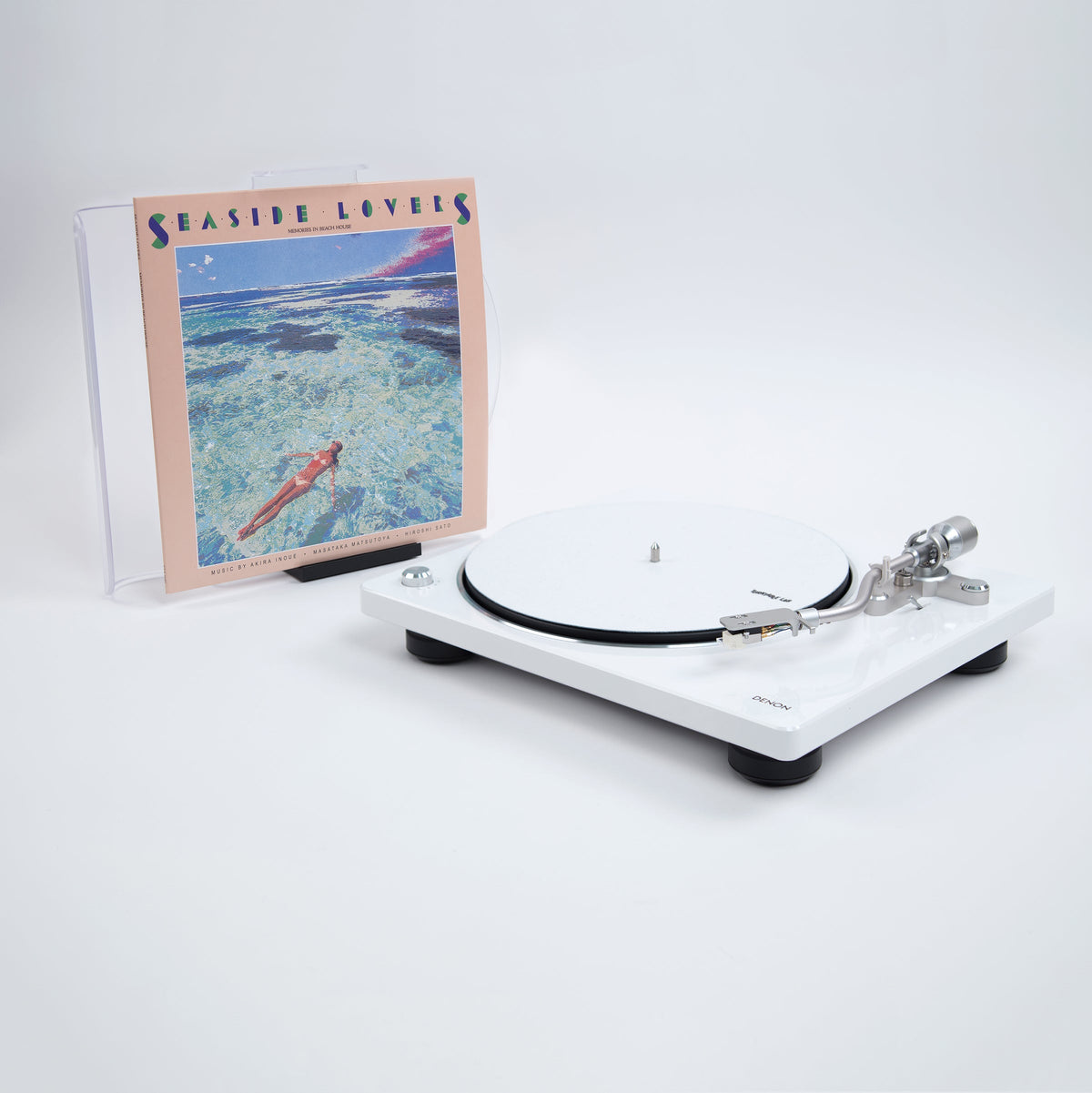 Denon: DP-400 Semi-Automatic Turntable - White